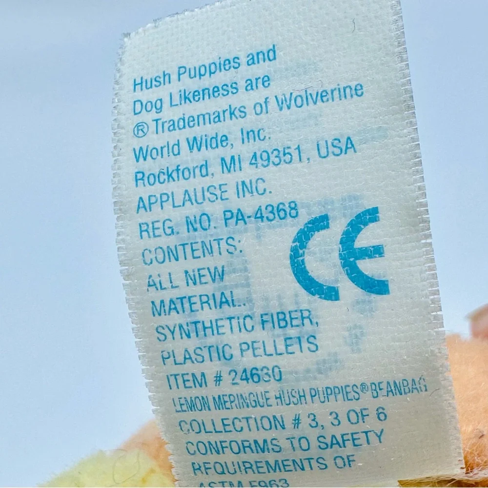 Hush Puppies Basset Hound Soft Stuffed Plush Puppy Dog 6” Beanbag Applause - Picture 8 of 12